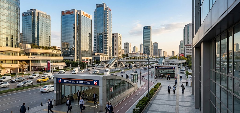 Metro-Connected Business Rentals Along Levent and Zincirlikuyu Hubs